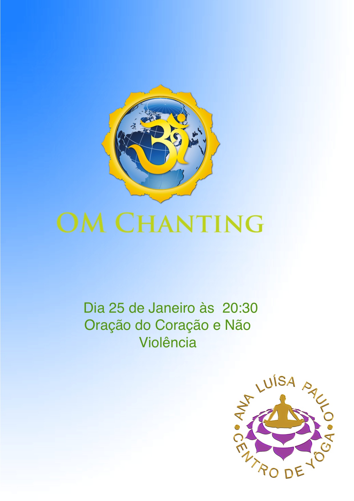 Om Chanting Lua cheia dia 25 de Janeiro pelas 20:30