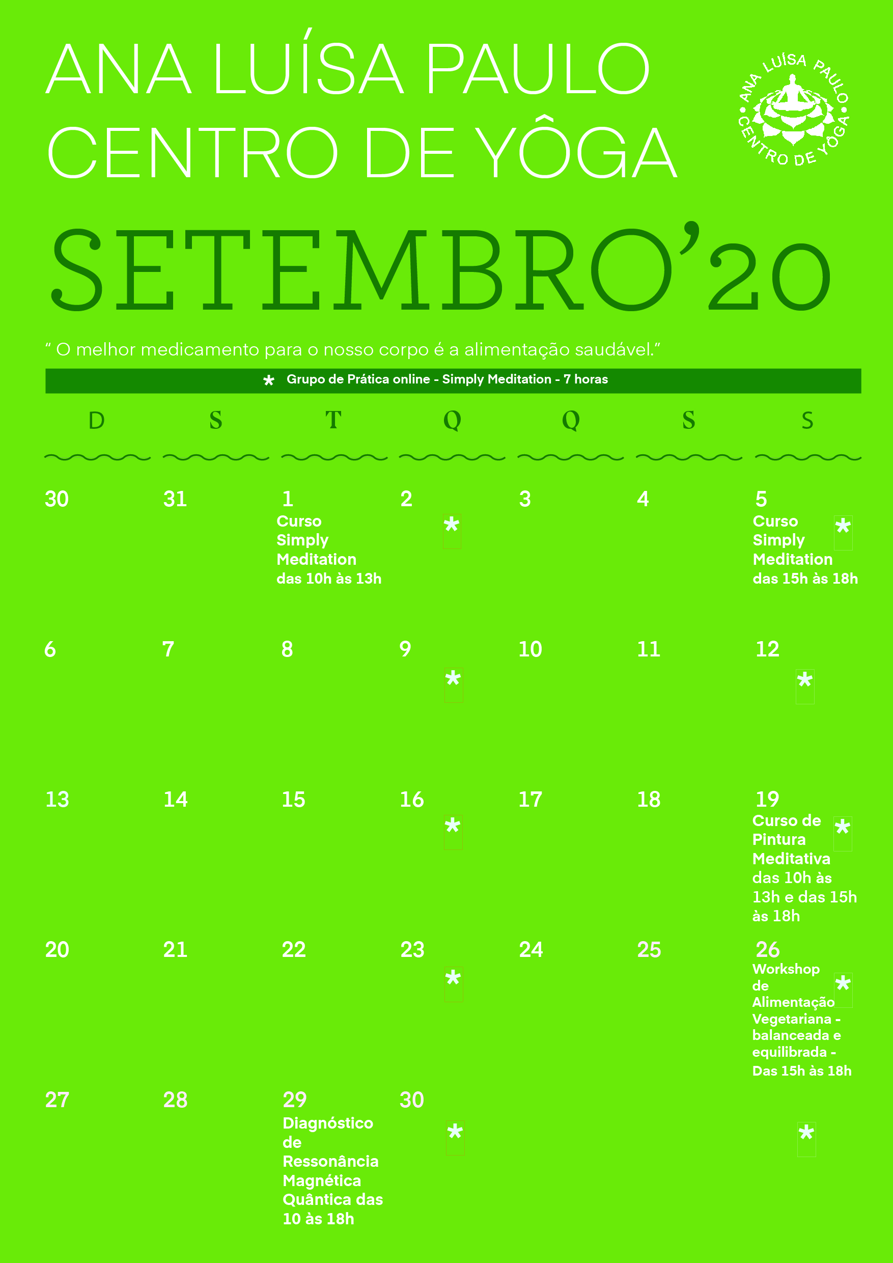 Agenda de Setembro