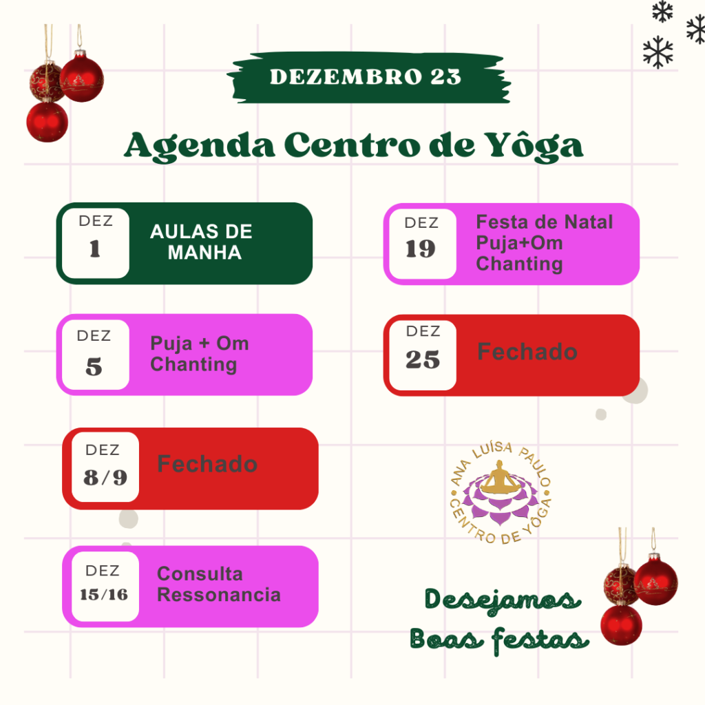 Agenda de Dezembro