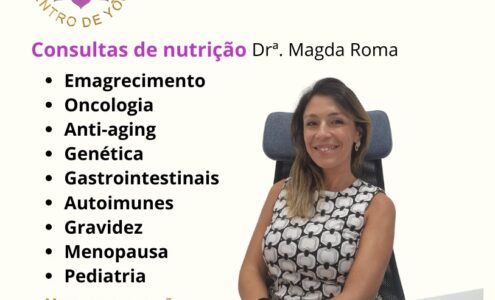 Consultas de Nutrição a partir de Março Com a Dr Magda Roma